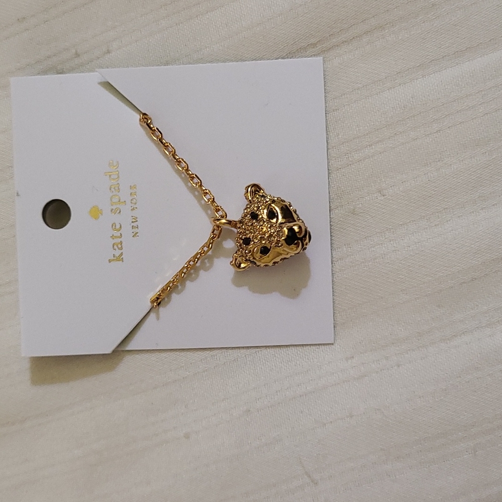 Kate spade leopard necklace Nwt